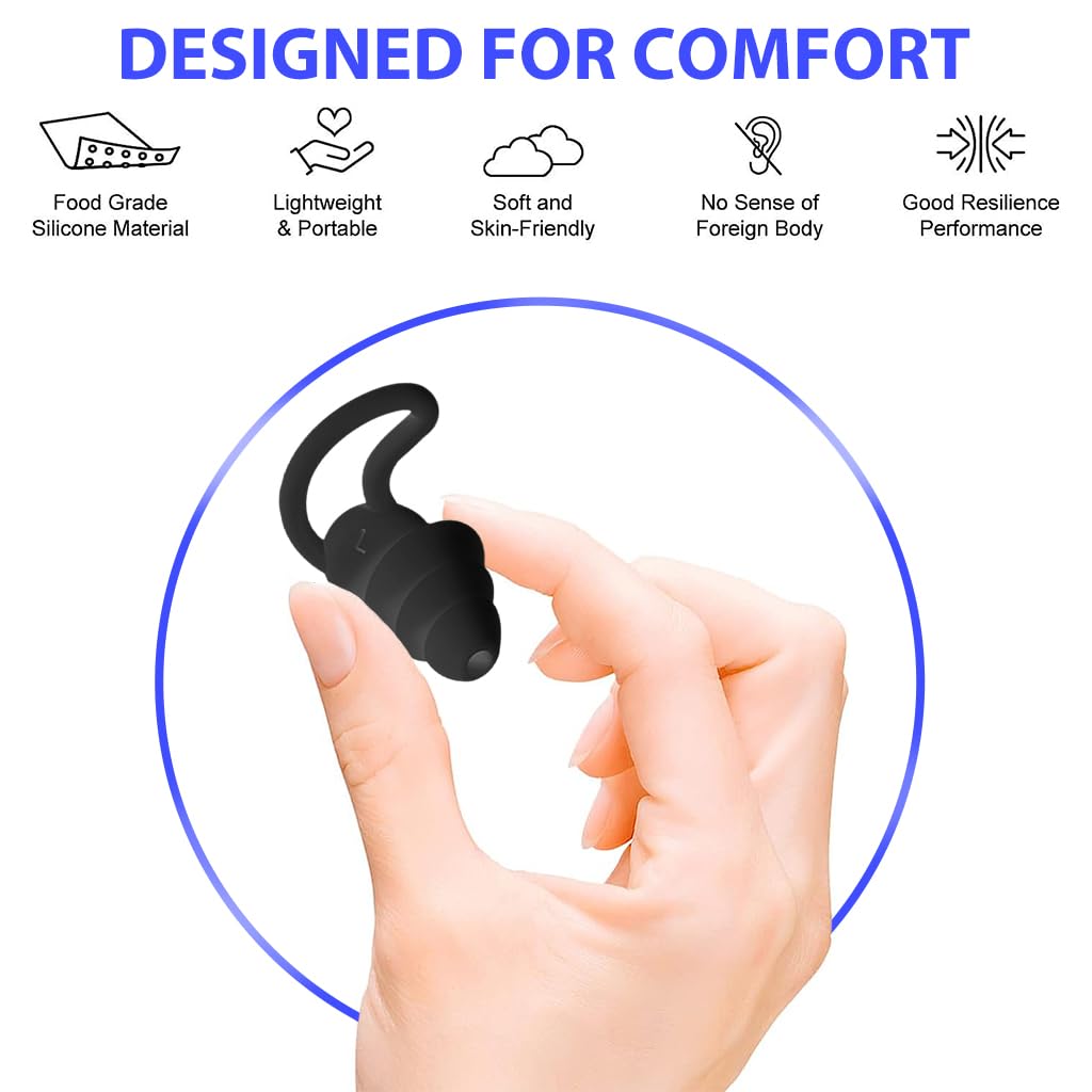 Proberos Swimming Ear Plugs Nose Clip for Adults Waterproof Silicone Ear Plugs for Swimming Soft Spiral Swim Earplugs with Storage Box Swimming Ear Plug Nose Clip for Swimming, Surfing, Snorkeling Proberos Swimming Ear Plugs Nose Clip for Adults Waterproof Silicone Ear Plugs for Swimming Soft Spiral Swim Earplugs with Storage Box Swimming Ear Plug Nose Clip for Swimming, Surfing, Snorkeling